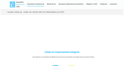 Desktop Screenshot of economiaconductual.com